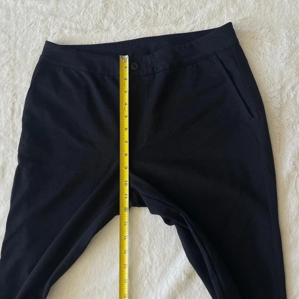 American Giant Black Ponte Pant Straight Leg Trousers Made in USA Size 12 - Picture 9 of 11